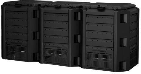 Kompostér Prosperplast COMPOGREEN 3x400 l černý