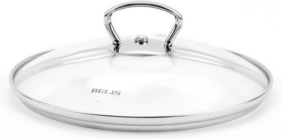 BELIS poklice sklo 20cm s nerez úchytem