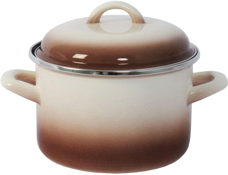 METALAC hrnec + poklice pr.16cm 2l CAPUCCINO