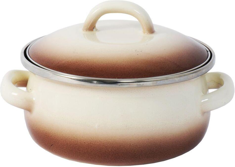 METALAC kastrol + poklice elegant pr.12cm 0,75l CAPUCCINO