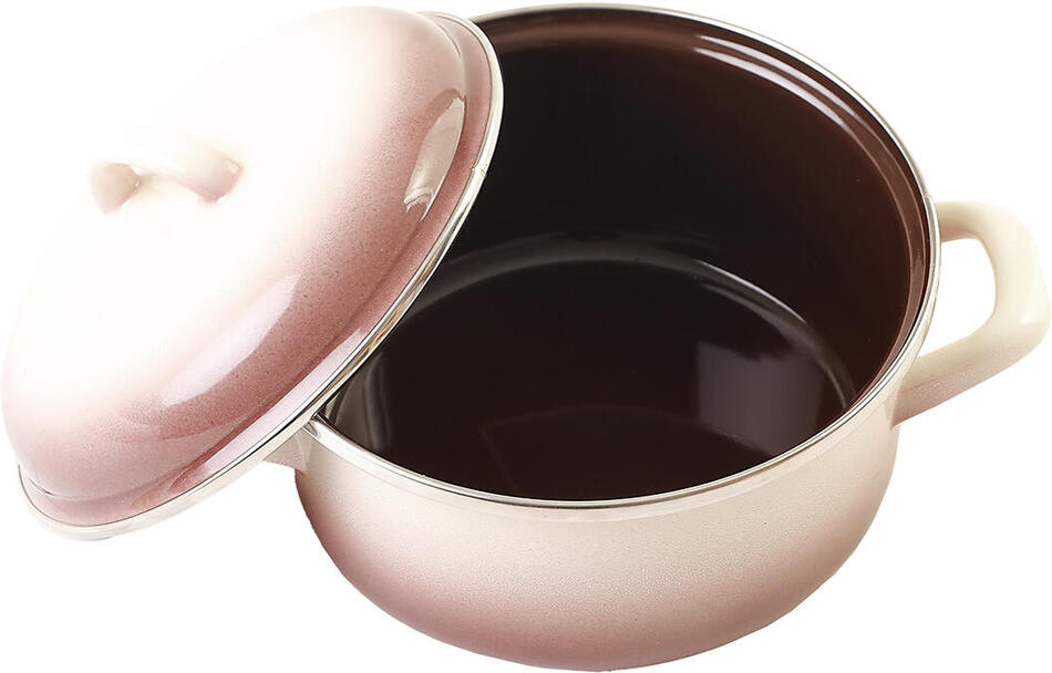METALAC hrnec + poklice pr.14cm 1,5l smalt CAPUCCINO