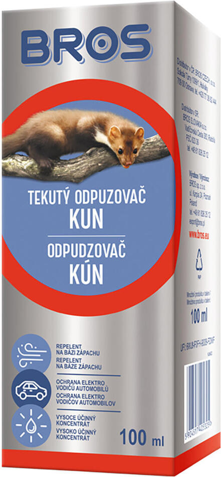 odpuzovač kun tekutý 100ml BROS
