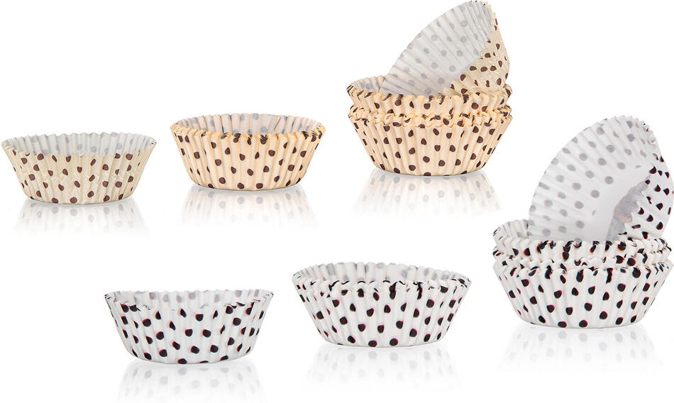 BANQUET košíček cukrářský 6x4,1cm papírový (100ks) DOTS mix