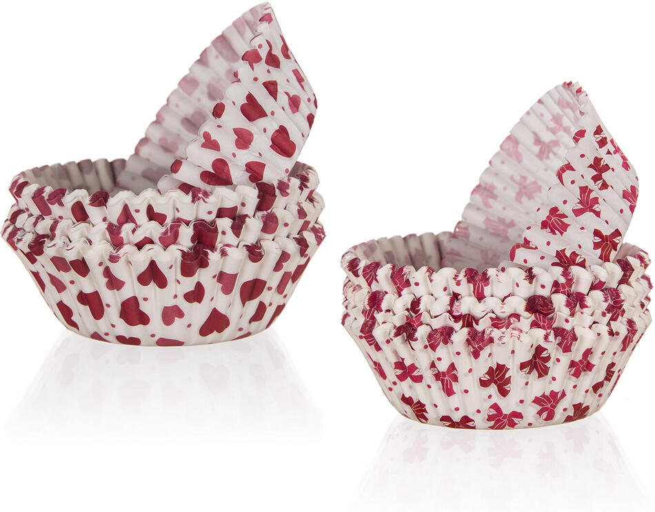 BANQUET košíček cukrářský 8,7x2,3cm papírový (100ks) LOVE