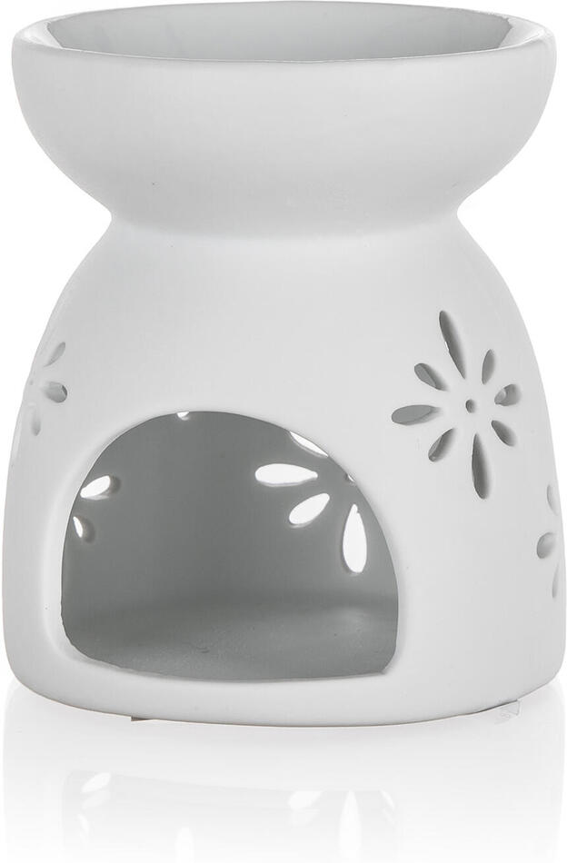 HOME DECOR aromalampa 8x9cm VLOČKY BÍ porcelánová