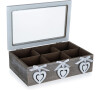 HOME DECOR box na čaj HEART