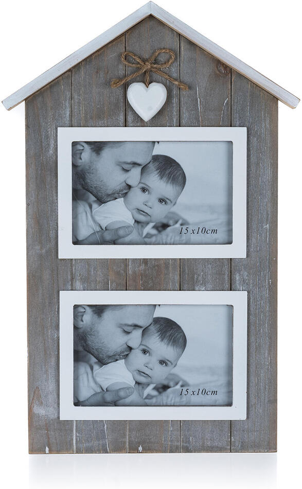 HOME DECOR fotorámeček SOLID HEART DOMEK 2 fotky