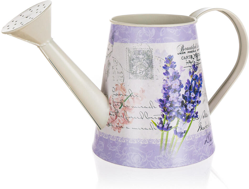 HOME DECOR konvička LAVENDER 28,5x13x13,5cm plechová