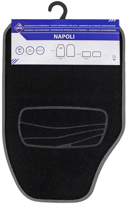 Cappa Autokoberce univerzální textilní NAPOLI šedá