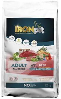 IRONpet Dog Adult All Breed Beef 12kg