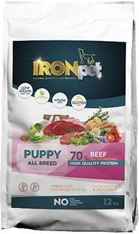 IRONpet Dog Puppy All Breed Beef 12kg