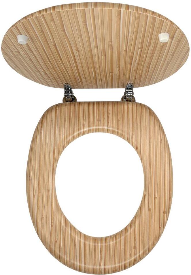 NOVASERVIS sedátko WC BAMBUS, dýhovaná MDF