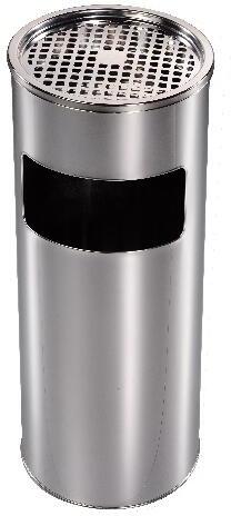 M.A.T. GROUP koš odpadkový s popelníkem pr.24cm v.59cm Zn