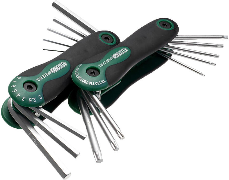 sada TORX + imbus TORX T9-T40, Hex 2-8mm, 2x8díl. STALCO