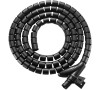 EVOLVEO CableHold, organizér kabelů, 2,5 m x 2 cm, samosvorný, černý (CABLEHOLD-2520BK)