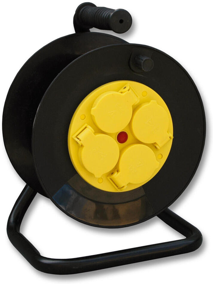 ECOPLANET / ECOLITE buben navíjecí 25m, 3x1,5mm, 4 zásuvky, IP44, guma