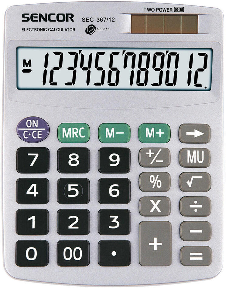 Kalkulačka Sencor SEC 367/ 12 DUAL