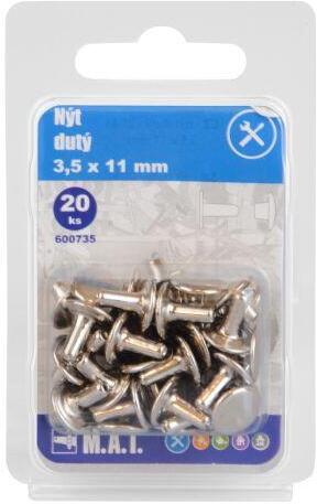 M.A.T. GROUP nýt dutý 3.5x11mm (20ks)
