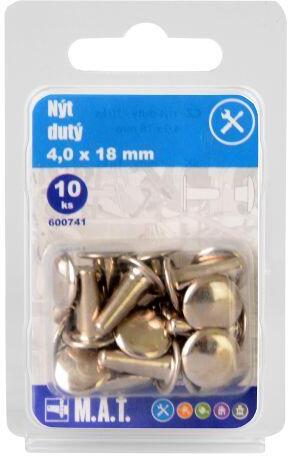 M.A.T. GROUP nýt dutý 4.0x18mm (10ks)