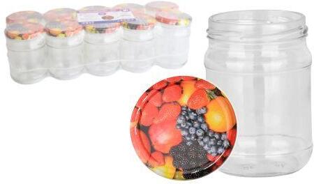 M.A.T. GROUP sklenice zavařovací 250ml TWIST 66 + víčka OVOCE (10ks)