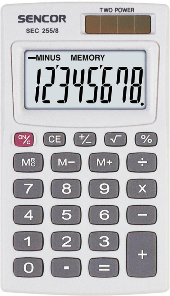 Kalkulačka Sencor SEC 255/8 DUAL