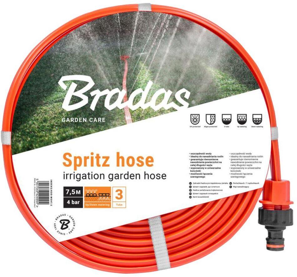 BRADAS hadice rozstřik.plochá SPRITZ 1/2" 7,5m + spojky