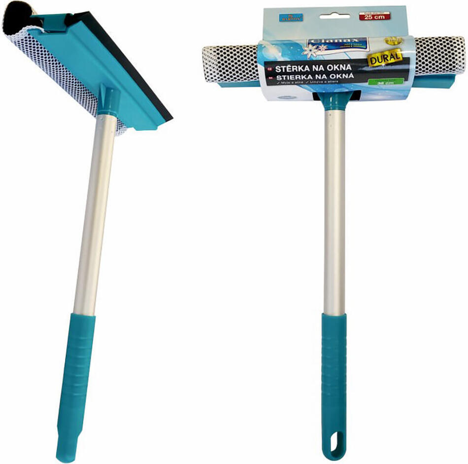 CLANAX stěrka na okna molitan + guma 25cm, tyč 38cm