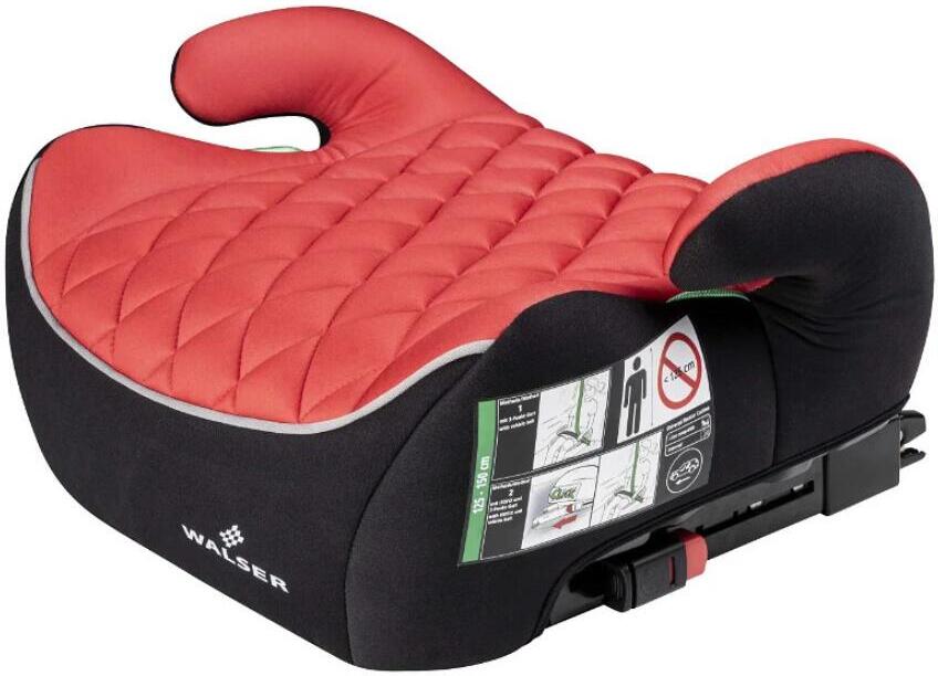 Walser Dětský podsedák ANDY ISOFIX červená