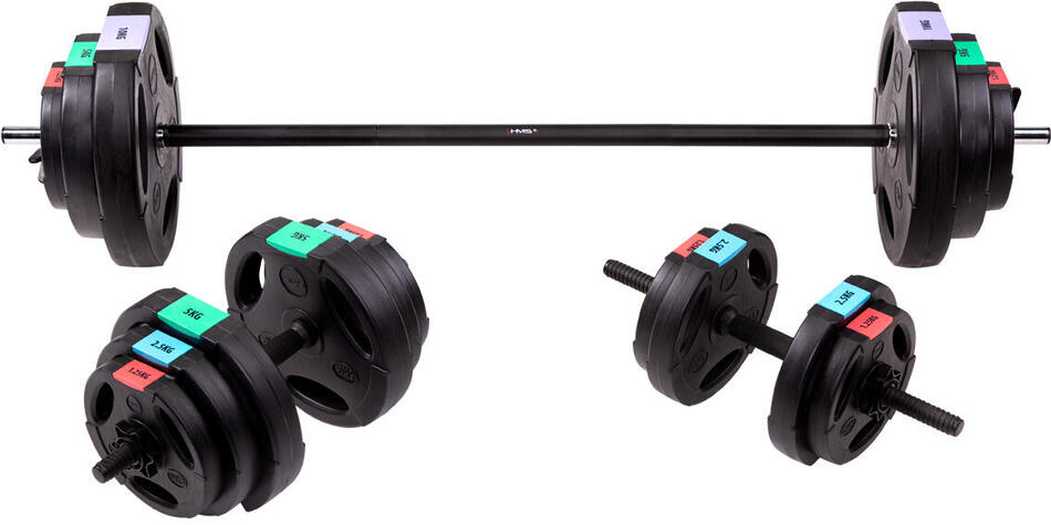 Nakládací činky HMS SGSP60, 62 kg