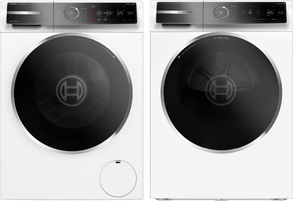 SET Pračka Bosch WGB244A2BY Serie 8 + Sušička prádla Bosch WRB247CNBY Serie 8