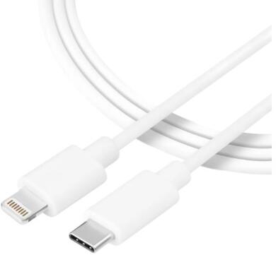 Tactical Smooth Thread Cable USB-C/Lightning 1m White (8596311153068)