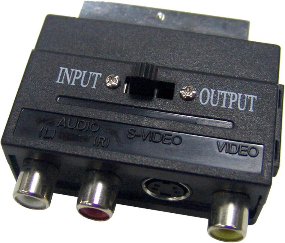 Konektor SENCOR SAV 151-000 SCART-3RCA+SVID INOUT