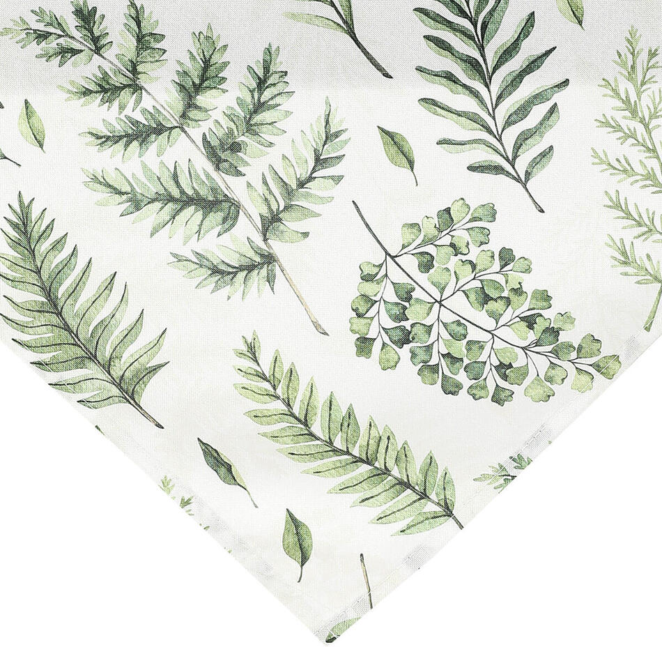 Ubrus - mix zelených listů, 100 % polyester, 80 x 80 cm Autronic (UBR127-3), Zelená, Polyester 100%