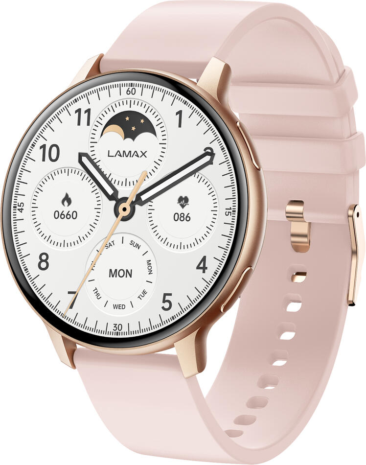 Chytré hodinky LAMAX Aura Rose Gold
