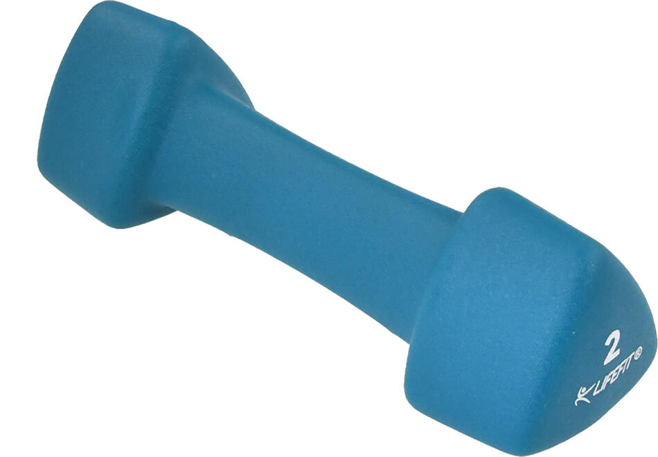 Neoprenová činka LIFEFIT® TRIANGLE 1 x 2,0 kg, modrá