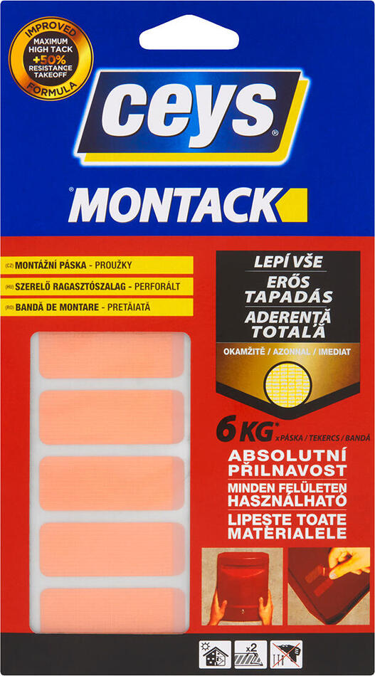 CEYS páska proužky 48x18mm (10ks) MONTACK EXPRESS