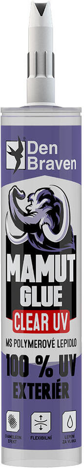 DEN BRAVEN lepidlo MAMUT GLUE 290ml CLEAR UV TRA