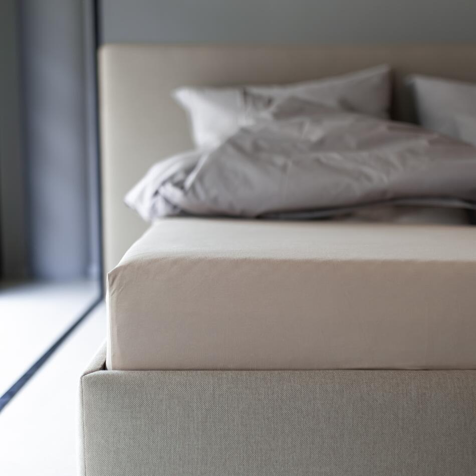Prostěradlo HEDDA Jersey Lycra Premium béžové, rozměr 90 × 200 cm