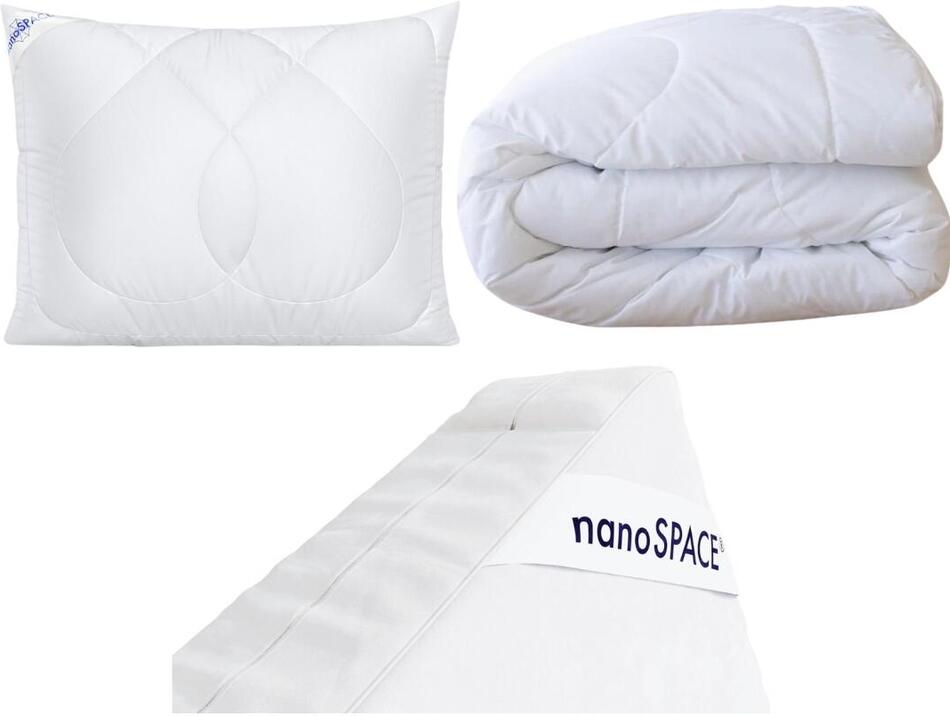 nanoSPACE Celoroční protiroztočová sada polštář+přikrývka+povlak na matraci