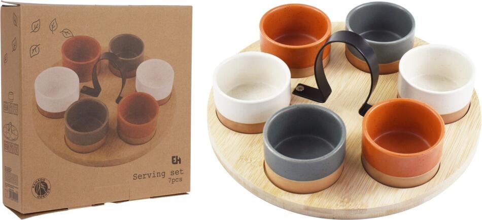 EXCELLENT HOUSEWARE Servírovací sada na pochutiny 7ks KO-210001470