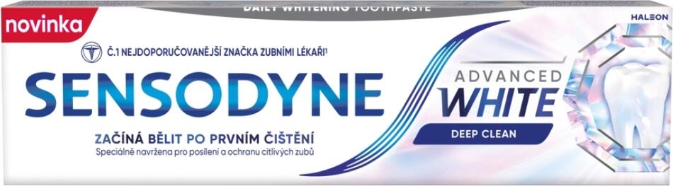 Sensodyne Advanced White zubní pasta pro citlivé zuby, 75 ml