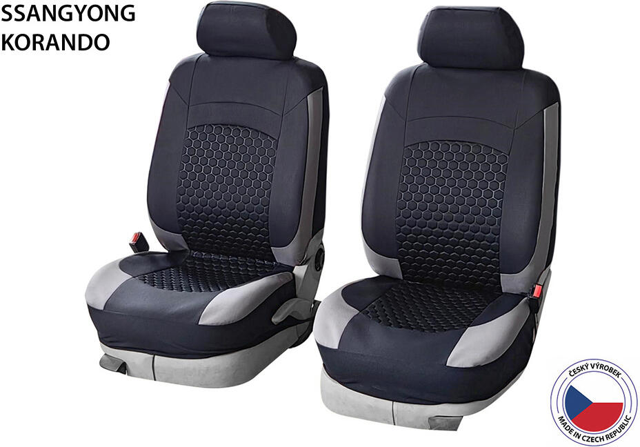Cappa Autopotahy Perfetto OL SSangYong Korando černá/šedá 2M