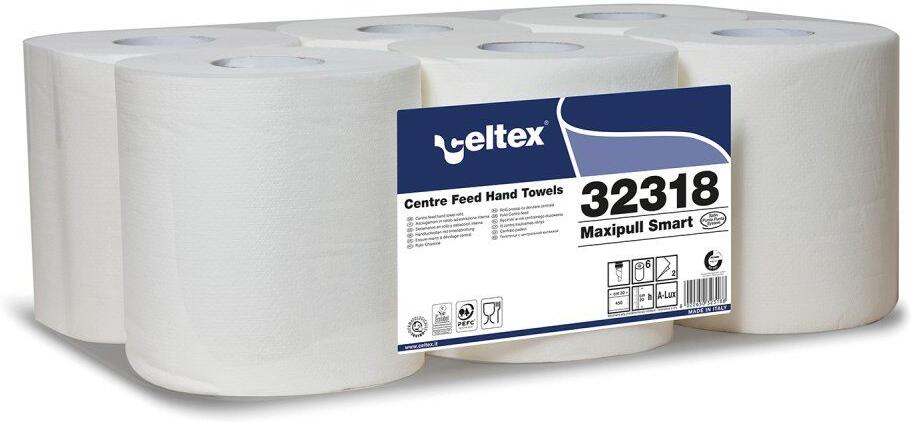 Ručníky Celtex Smart Maxi role, papírové, bílé, 6ks, 135m