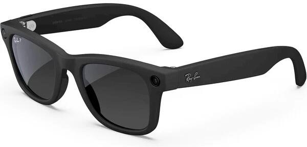 Meta Ray-Ban Gen2 Wayfarer, Matte Black, Graphite Polarized (Large)