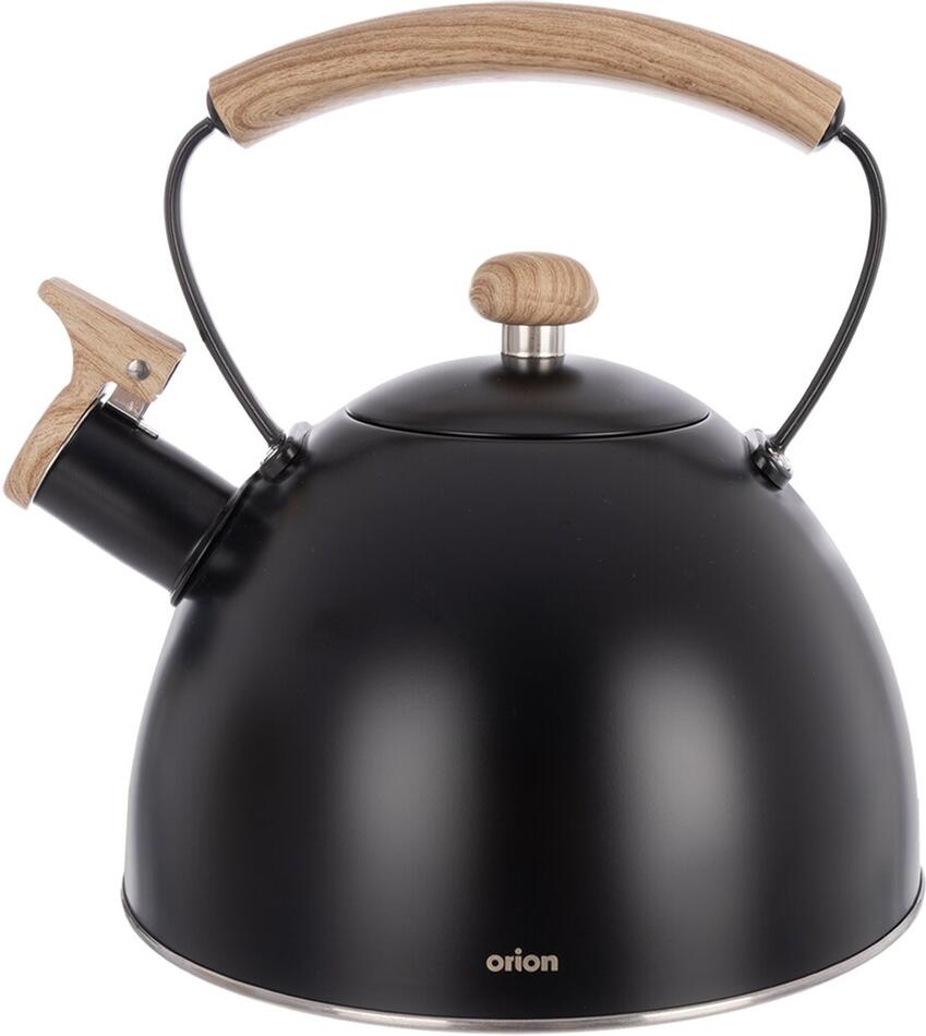 Čajník s píšťalou BLACK 2,5 l Orion