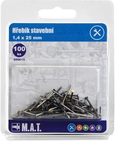 M.A.T. GROUP hřebík stavební 25x1,4mm (100ks)