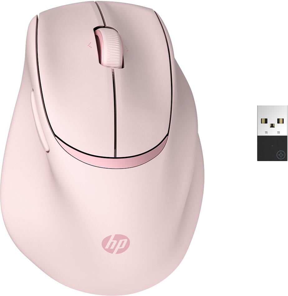 PC myš HP Tilt Ergonomic Mouse 720M pink