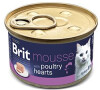 Brit Premium Cat by Nature Mousse Poultry hearts 85g