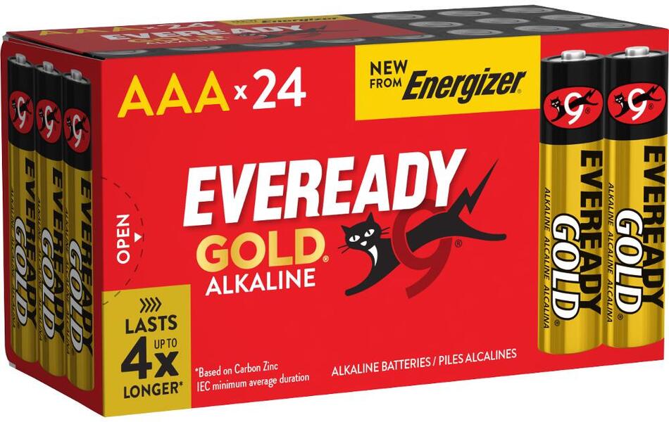 Baterie ENERGIZER Eveready Gold AAA DP24 box alk