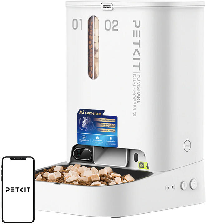 Dávkovač krmiva s kamerou Petkit Yumshare Dual Hopper 2